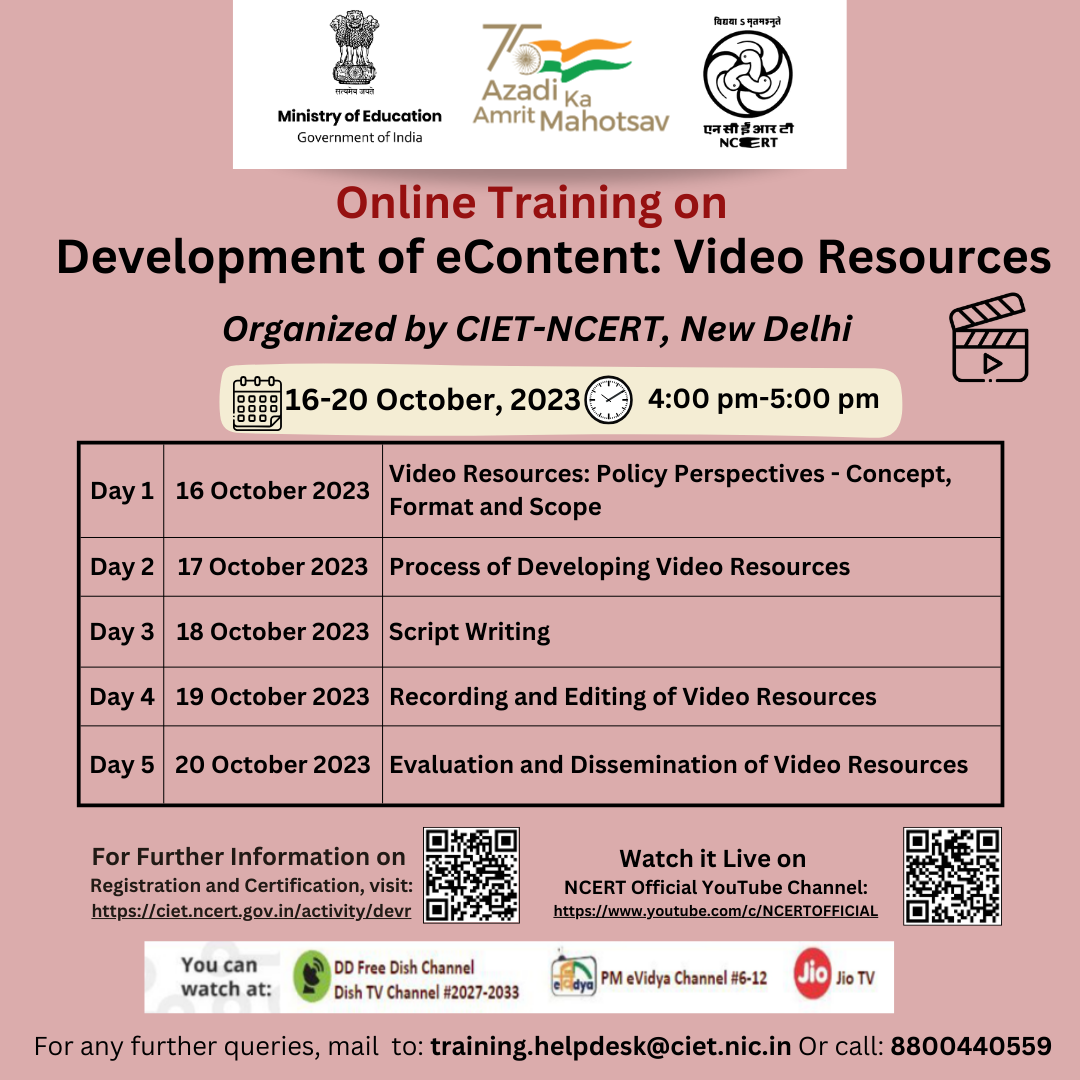 “Development of eContent: Video Resources” Image